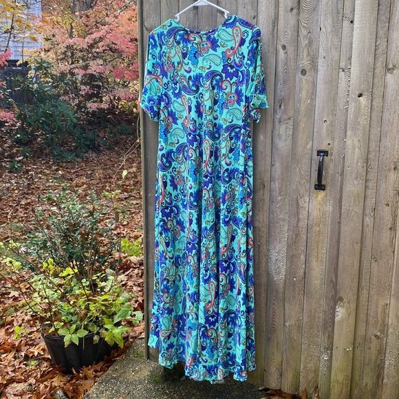 NWT Full Length One Size Boho Dress with short wing sleeves - Picture 2 of 4